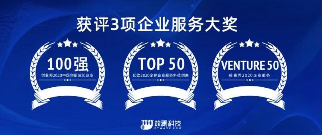 【合作伙伴】數(shù)瀾科技連獲三項企業(yè)服務(wù)大獎：專注數(shù)據(jù)中臺賽道，幫助企業(yè)挖掘數(shù)據(jù)價值
