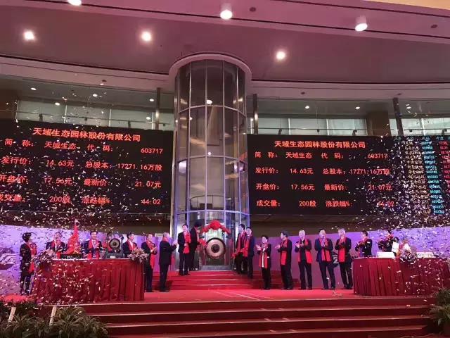 硅谷天堂所投企業天域生態(603717)登陸上交所 硅谷天堂所投企業天域生態(603717)登陸上交所